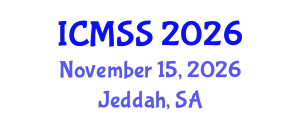 International Conference on Mathematical and Statistical Sciences (ICMSS) November 15, 2026 - Jeddah, Saudi Arabia