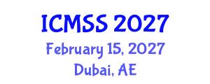 International Conference on Mathematical and Statistical Sciences (ICMSS) February 15, 2027 - Dubai, United Arab Emirates
