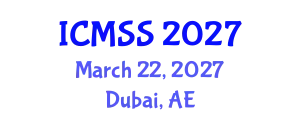 International Conference on Mathematical and Statistical Sciences (ICMSS) March 22, 2027 - Dubai, United Arab Emirates
