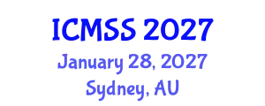 International Conference on Mathematical and Statistical Sciences (ICMSS) January 28, 2027 - Sydney, Australia