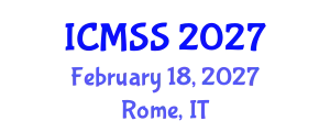 International Conference on Mathematical and Statistical Sciences (ICMSS) February 18, 2027 - Rome, Italy