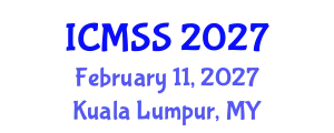 International Conference on Mathematical and Statistical Sciences (ICMSS) February 11, 2027 - Kuala Lumpur, Malaysia