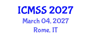 International Conference on Mathematical and Statistical Sciences (ICMSS) March 04, 2027 - Rome, Italy
