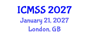 International Conference on Mathematical and Statistical Sciences (ICMSS) January 21, 2027 - London, United Kingdom