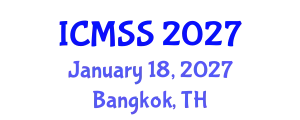 International Conference on Mathematical and Statistical Sciences (ICMSS) January 18, 2027 - Bangkok, Thailand
