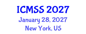 International Conference on Mathematical and Statistical Sciences (ICMSS) January 28, 2027 - New York, United States