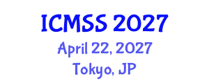 International Conference on Mathematical and Statistical Sciences (ICMSS) April 22, 2027 - Tokyo, Japan