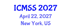 International Conference on Mathematical and Statistical Sciences (ICMSS) April 22, 2027 - New York, United States
