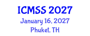 International Conference on Mathematical and Statistical Sciences (ICMSS) January 16, 2027 - Phuket, Thailand