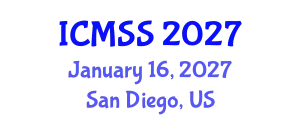 International Conference on Mathematical and Statistical Sciences (ICMSS) January 16, 2027 - San Diego, United States