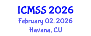 International Conference on Mathematical and Statistical Sciences (ICMSS) February 02, 2026 - Havana, Cuba