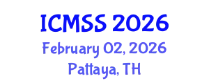 International Conference on Mathematical and Statistical Sciences (ICMSS) February 02, 2026 - Pattaya, Thailand