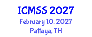 International Conference on Mathematical and Statistical Sciences (ICMSS) February 10, 2027 - Pattaya, Thailand