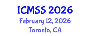 International Conference on Mathematical and Statistical Sciences (ICMSS) February 12, 2026 - Toronto, Canada