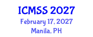 International Conference on Mathematical and Statistical Sciences (ICMSS) February 17, 2027 - Manila, Philippines