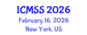 International Conference on Mathematical and Statistical Sciences (ICMSS) February 16, 2026 - New York, United States