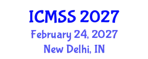 International Conference on Mathematical and Statistical Sciences (ICMSS) February 24, 2027 - New Delhi, India