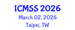 International Conference on Mathematical and Statistical Sciences (ICMSS) March 02, 2026 - Taipei, Taiwan