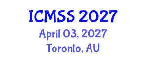 International Conference on Mathematical and Statistical Sciences (ICMSS) April 03, 2027 - Toronto, Australia