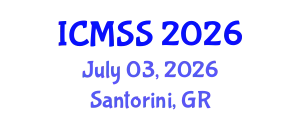 International Conference on Mathematical and Statistical Sciences (ICMSS) July 03, 2026 - Santorini, Greece