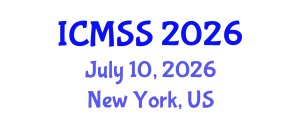 International Conference on Mathematical and Statistical Sciences (ICMSS) July 10, 2026 - New York, United States