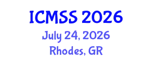 International Conference on Mathematical and Statistical Sciences (ICMSS) July 24, 2026 - Rhodes, Greece