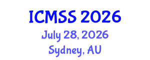 International Conference on Mathematical and Statistical Sciences (ICMSS) July 28, 2026 - Sydney, Australia