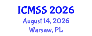 International Conference on Mathematical and Statistical Sciences (ICMSS) August 14, 2026 - Warsaw, Poland
