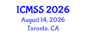 International Conference on Mathematical and Statistical Sciences (ICMSS) August 14, 2026 - Toronto, Canada
