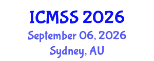 International Conference on Mathematical and Statistical Sciences (ICMSS) September 06, 2026 - Sydney, Australia