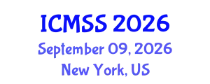 International Conference on Mathematical and Statistical Sciences (ICMSS) September 09, 2026 - New York, United States