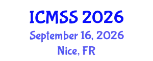 International Conference on Mathematical and Statistical Sciences (ICMSS) September 16, 2026 - Nice, France