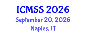 International Conference on Mathematical and Statistical Sciences (ICMSS) September 20, 2026 - Naples, Italy