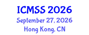 International Conference on Mathematical and Statistical Sciences (ICMSS) September 27, 2026 - Hong Kong, China