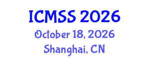 International Conference on Mathematical and Statistical Sciences (ICMSS) October 18, 2026 - Shanghai, China