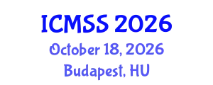 International Conference on Mathematical and Statistical Sciences (ICMSS) October 18, 2026 - Budapest, Hungary