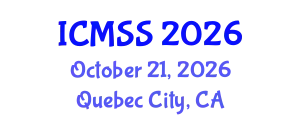 International Conference on Mathematical and Statistical Sciences (ICMSS) October 21, 2026 - Quebec City, Canada