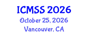 International Conference on Mathematical and Statistical Sciences (ICMSS) October 25, 2026 - Vancouver, Canada