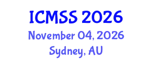 International Conference on Mathematical and Statistical Sciences (ICMSS) November 04, 2026 - Sydney, Australia