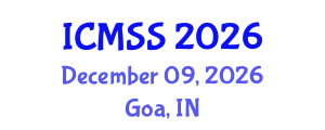 International Conference on Mathematical and Statistical Sciences (ICMSS) December 09, 2026 - Goa, India