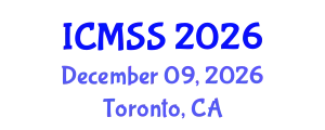 International Conference on Mathematical and Statistical Sciences (ICMSS) December 09, 2026 - Toronto, Canada