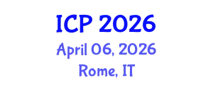 International Conference on Physics (ICP) April 06, 2026 - Rome, Italy