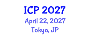 International Conference on Physics (ICP) April 22, 2027 - Tokyo, Japan