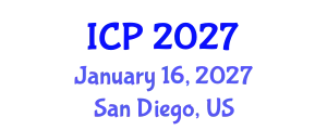 International Conference on Physics (ICP) January 16, 2027 - San Diego, United States