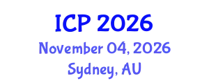 International Conference on Physics (ICP) November 04, 2026 - Sydney, Australia
