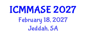 International Conference on Mathematical Methods and Applications in Science and Engineering (ICMMASE) February 18, 2027 - Jeddah, Saudi Arabia
