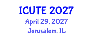 International Conference on Urban Transport and Environment (ICUTE) April 29, 2027 - Jerusalem, Israel