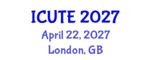 International Conference on Urban Transport and Environment (ICUTE) April 22, 2027 - London, United Kingdom
