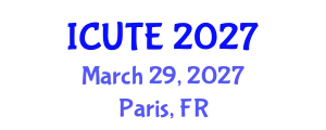 International Conference on Urban Transport and Environment (ICUTE) March 29, 2027 - Paris, France