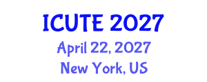 International Conference on Urban Transport and Environment (ICUTE) April 22, 2027 - New York, United States